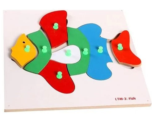 Lg/Wooden Inset Tray Puzzle Fish