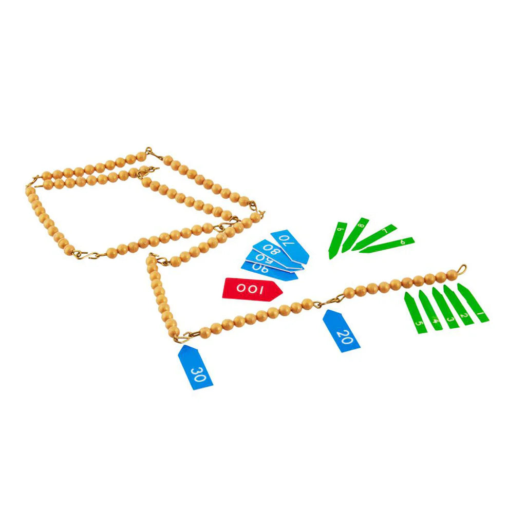 Montessori Golden Bead set 100