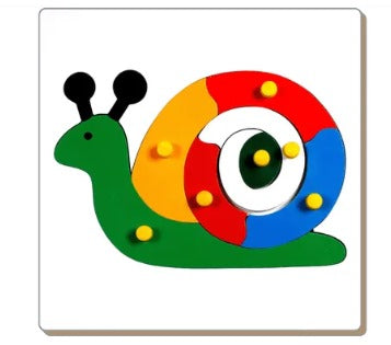 Lg/Wooden Inset Tray Puzzle Snail