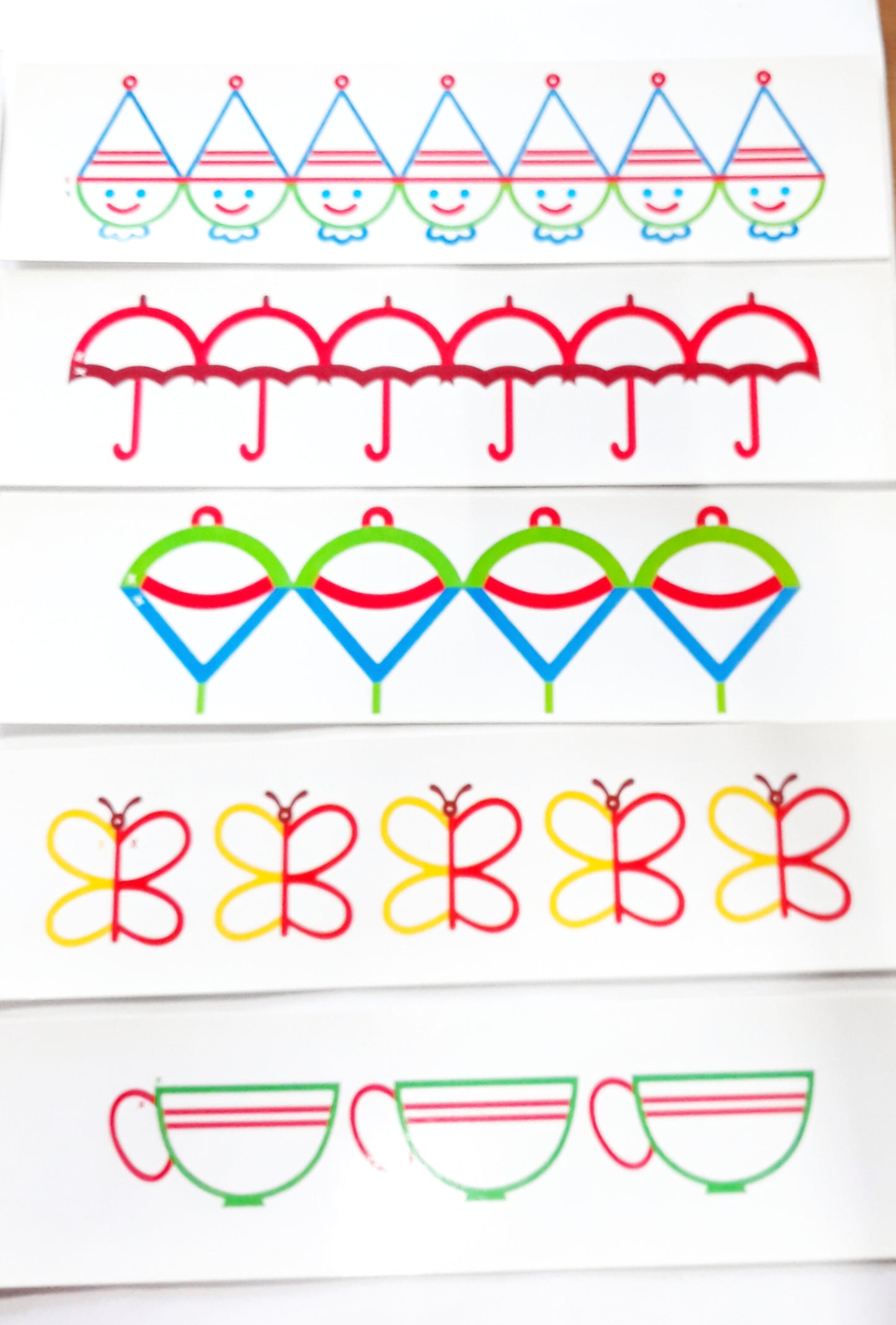 Su/Handwriting Pattern Strips