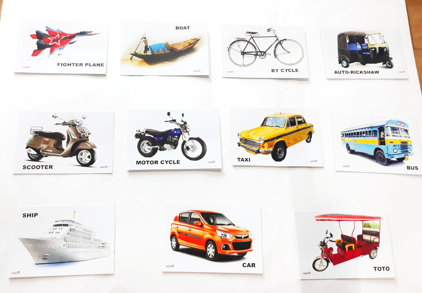 Flash Cards Transport