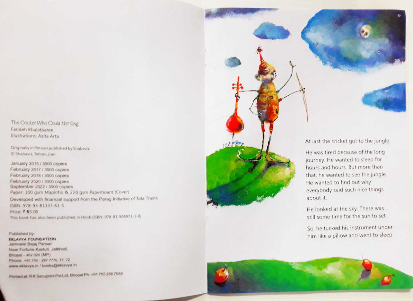 The Cricket Who Could Not Sing English