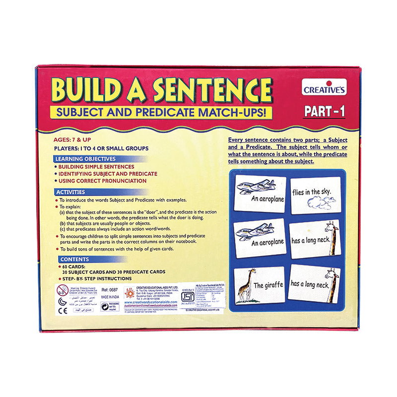 Build A Sentence Part 1