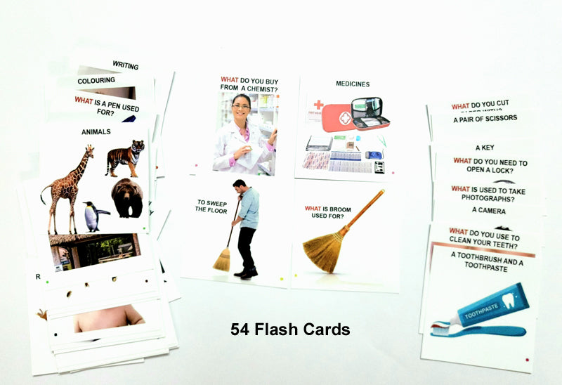 WH Questions Flash cards Find Out What....?