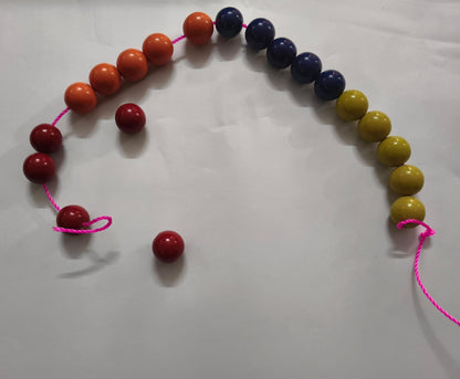 Cn/Wooden Bead chain color 20 Beads