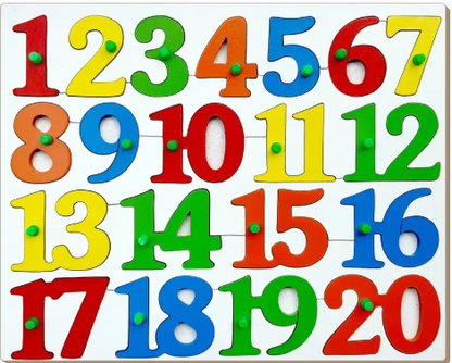 Lg/Numbers 1 - 20 Inset Tray