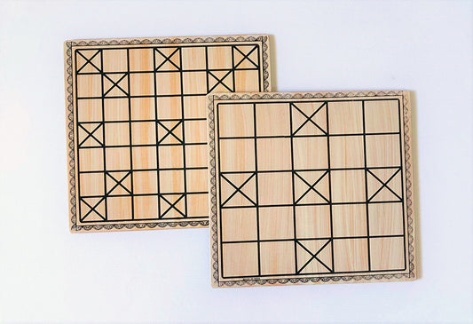 Wooden Ashtaa Chemmaa, Chowka Bara, Katta Mane, Ancient Living Classic Board Game Indian Ludo Game, Kaangi Chaala,Kaanu Dua