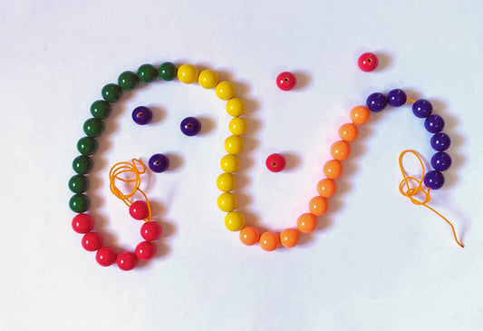 Wooden Bead chain - 50 color Beads