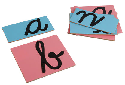 Vr/Montessori Sandpaper Cursive Letters set