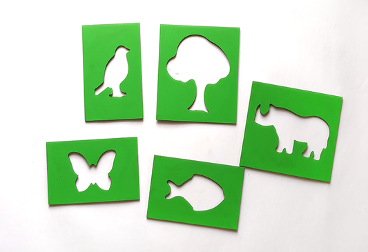 Stencils With Frame Nature