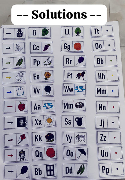 Alphabet Picture Domino