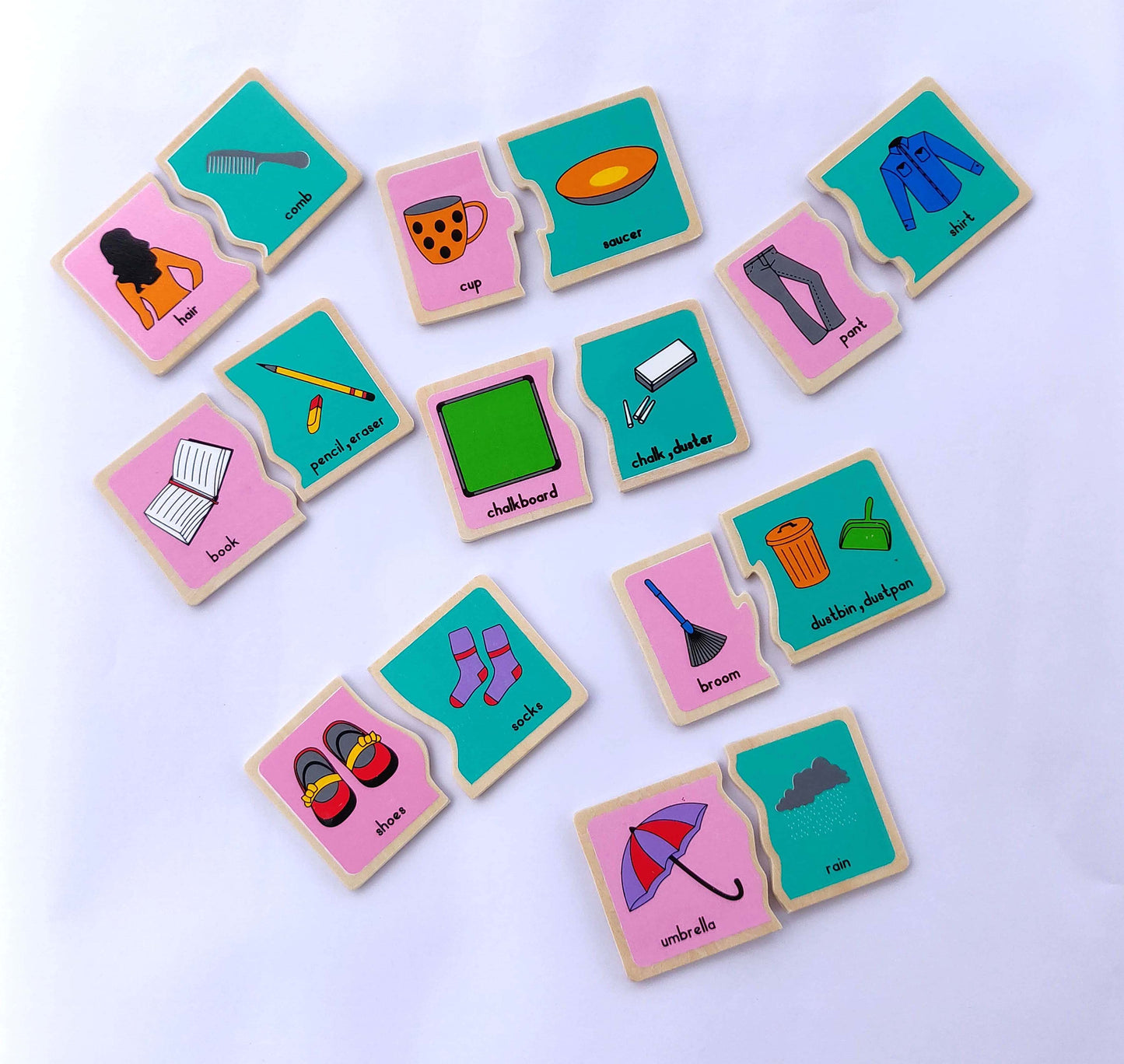 Vr/Object Matching - Gotogether Wooden Picture Tiles set