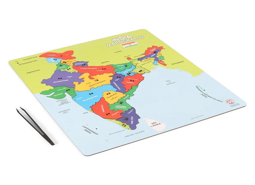 Rt/India Map Puzzle Inset Tray – Vyvic Educational Needs