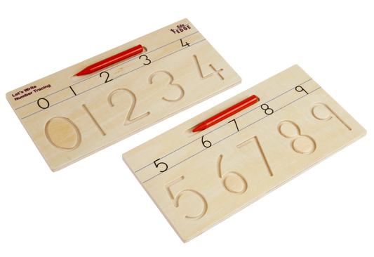 Vr/Wooden Plates Tracing Numeral Numbers
