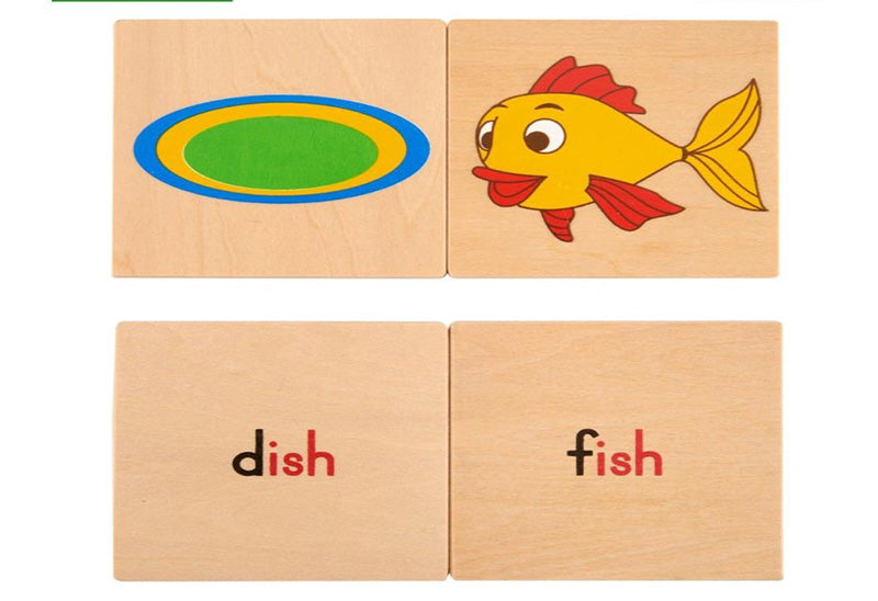 Vr/Wooden Puzzles Rhyming Word Matching