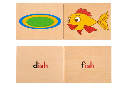 Vr/Wooden Puzzles Rhyming Word Matching