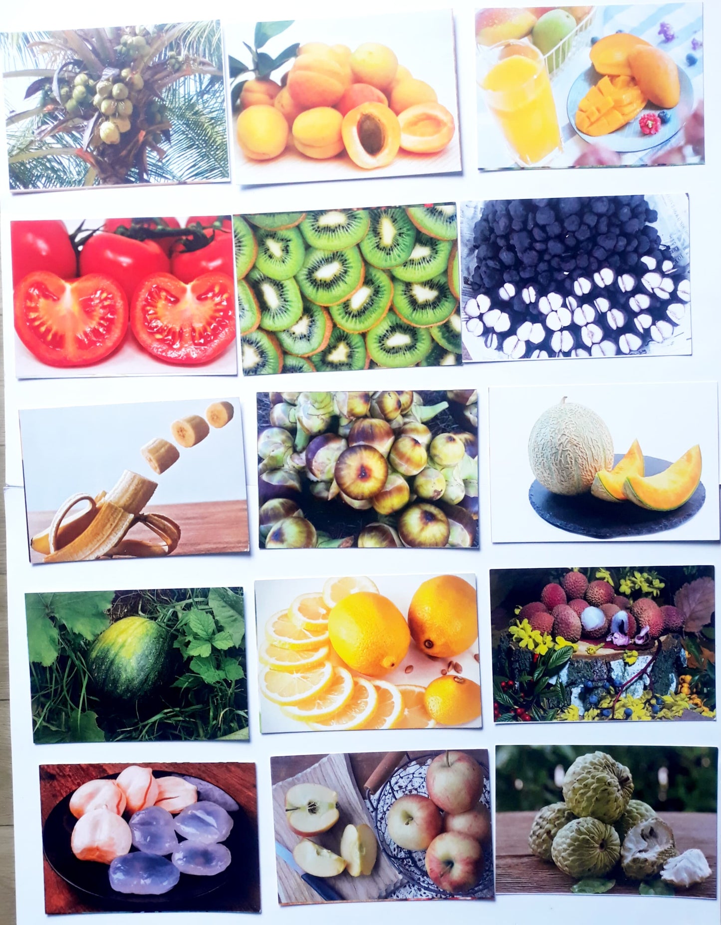 Ed/Fruits Flash Cards
