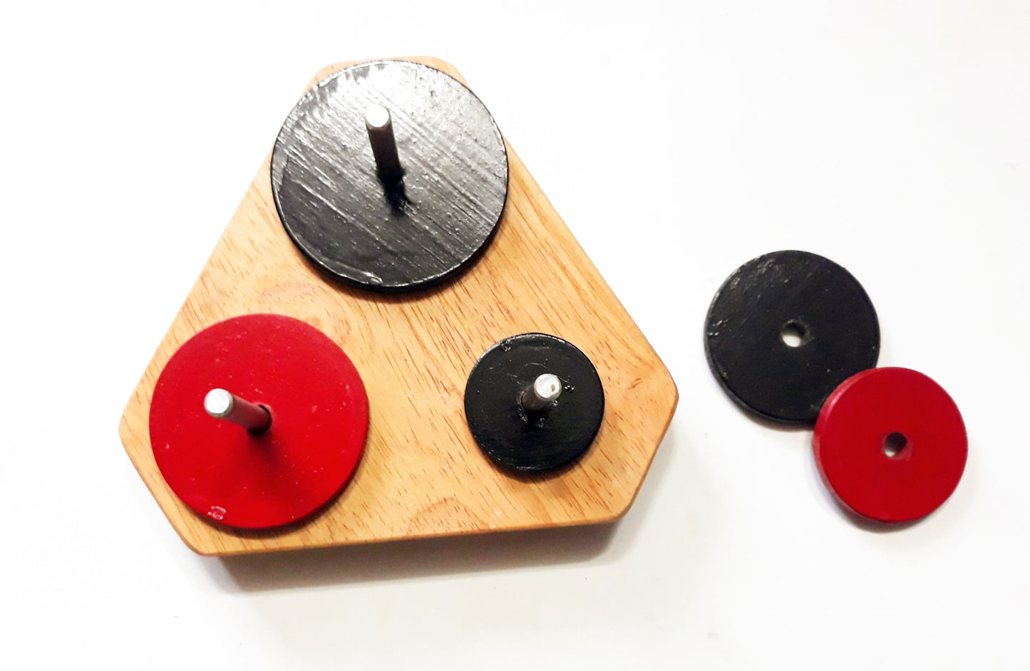 Hanoi Tower Brahma Tower Wooden Brain Teaser