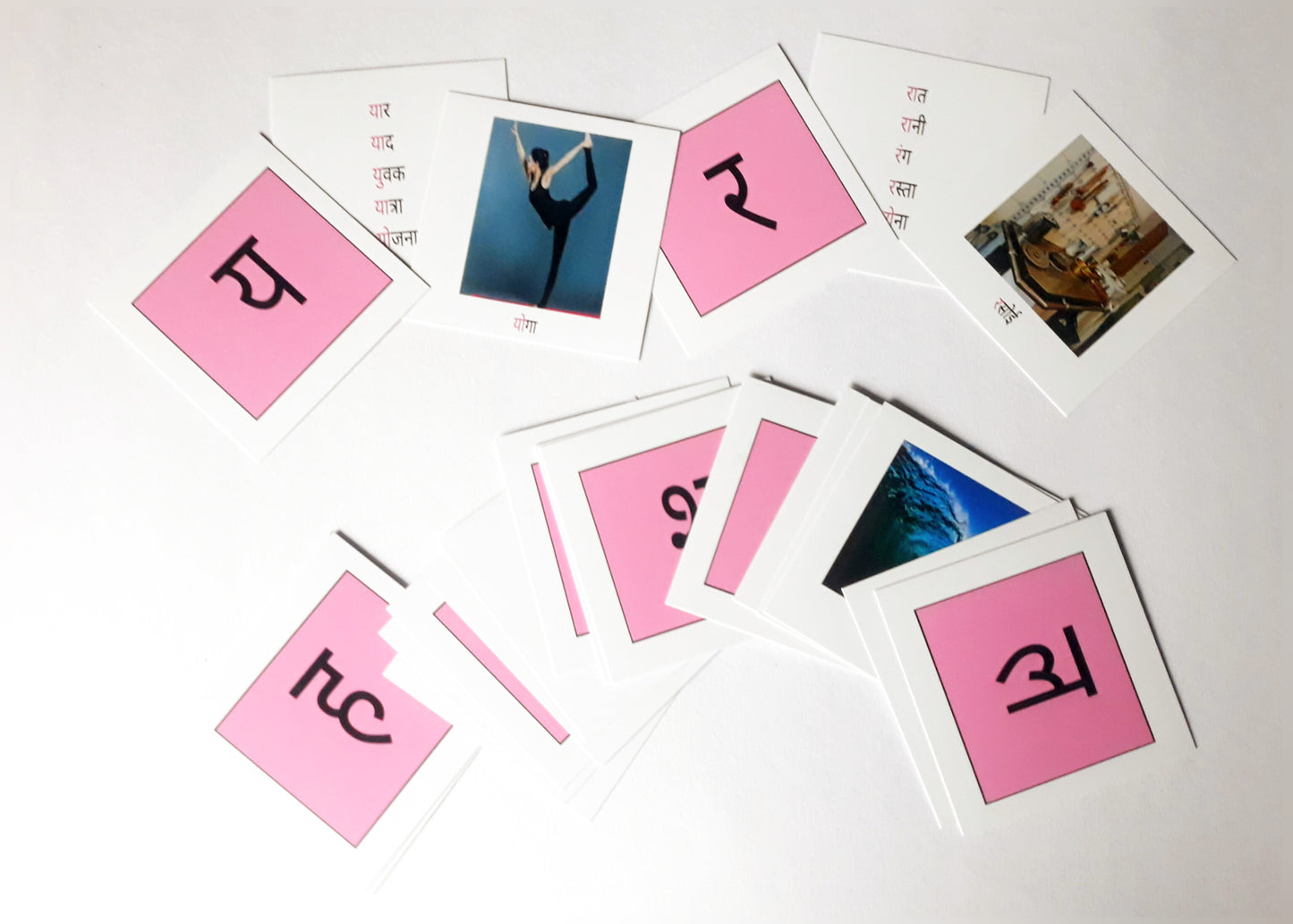 Vy/Hindi Varnamala-Vowels and Consonants Hindi Alphabets with picture matching cards