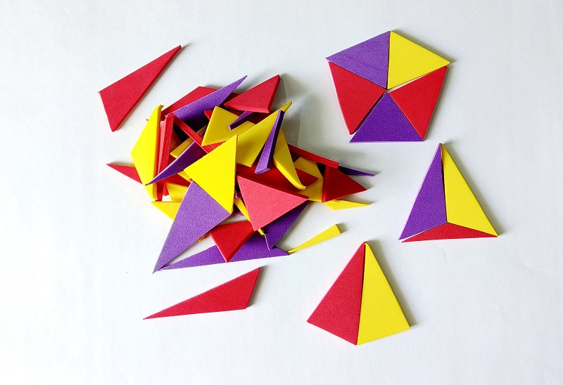 Learning Kit Shapes Learning Shape Sorting Kit - Triangle Math – Vyvic Educational Needs