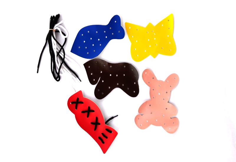 Lacing Shapes Rexine