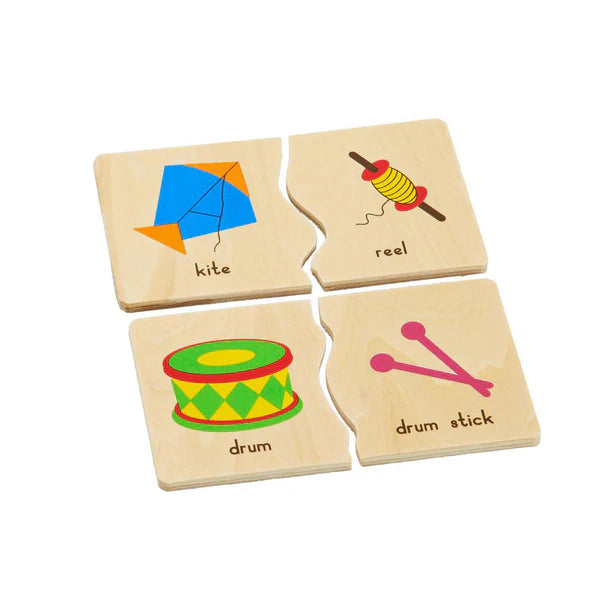Vr/Object Matching - Gotogether Wooden Picture Tiles set