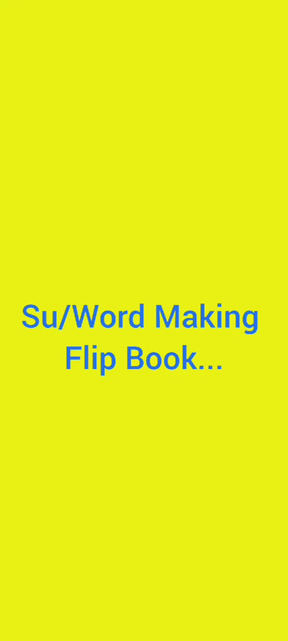 Su/Word Making Flip Book
