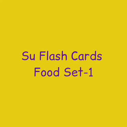 Su/Flash Cards Food Set-1