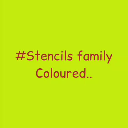 Stencils Family Coloured