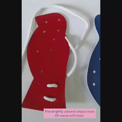 Lacing Shapes Rexine