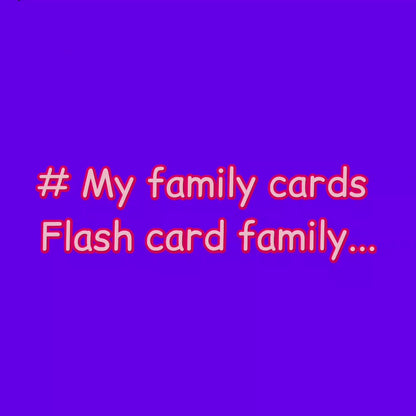 My Family Cards Flash Cards