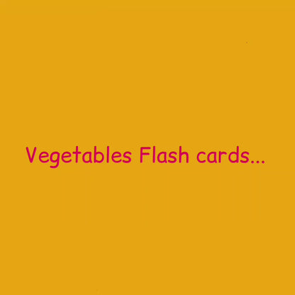Ed/Vegetable Flash Cards