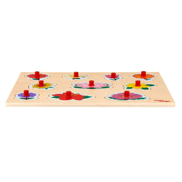 Vr/Wooden Inset Tray Puzzle Flowers