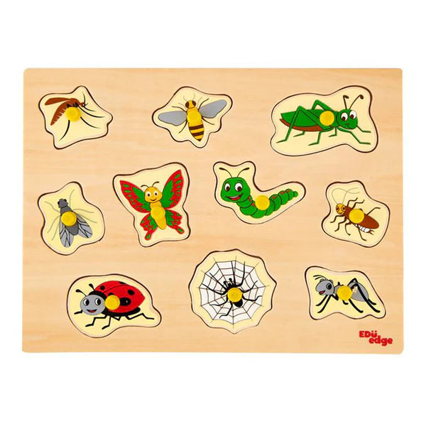 Wooden Inset Tray Insects Puzzle set