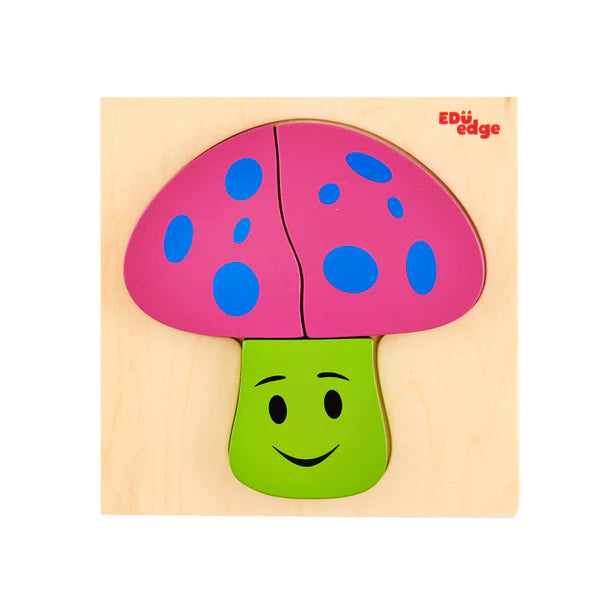Vr/Wooden Inset Tray Mushroom Puzzle