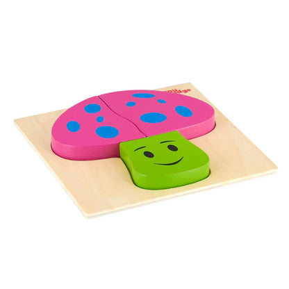 Vr/Wooden Inset Tray Mushroom Puzzle