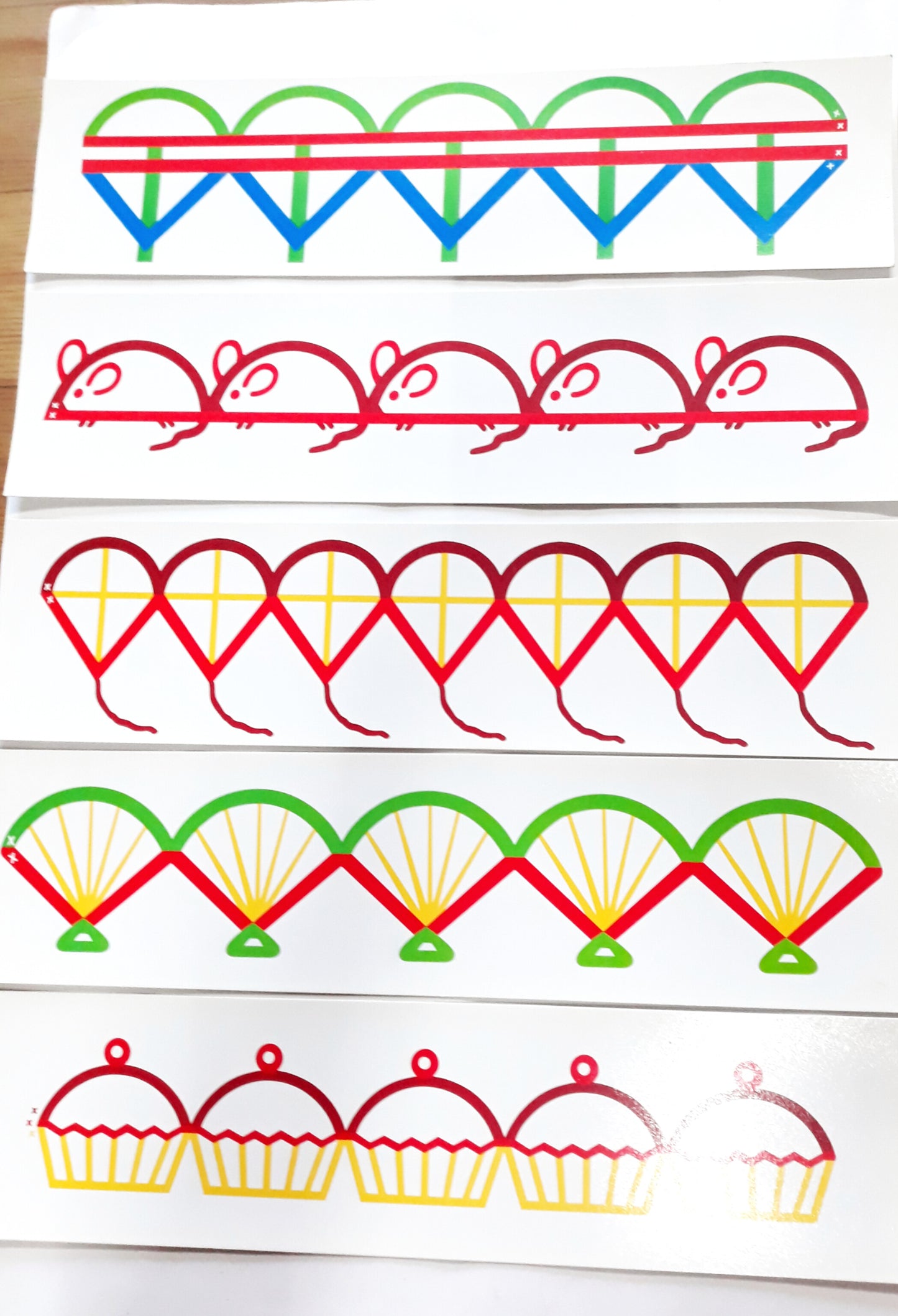 Su/Handwriting Pattern Strips