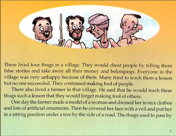 The Clever Farmer and Four Thugs - English set