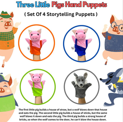 Rs/Glove Puppets 3 Little Pigs 4 Pcs
