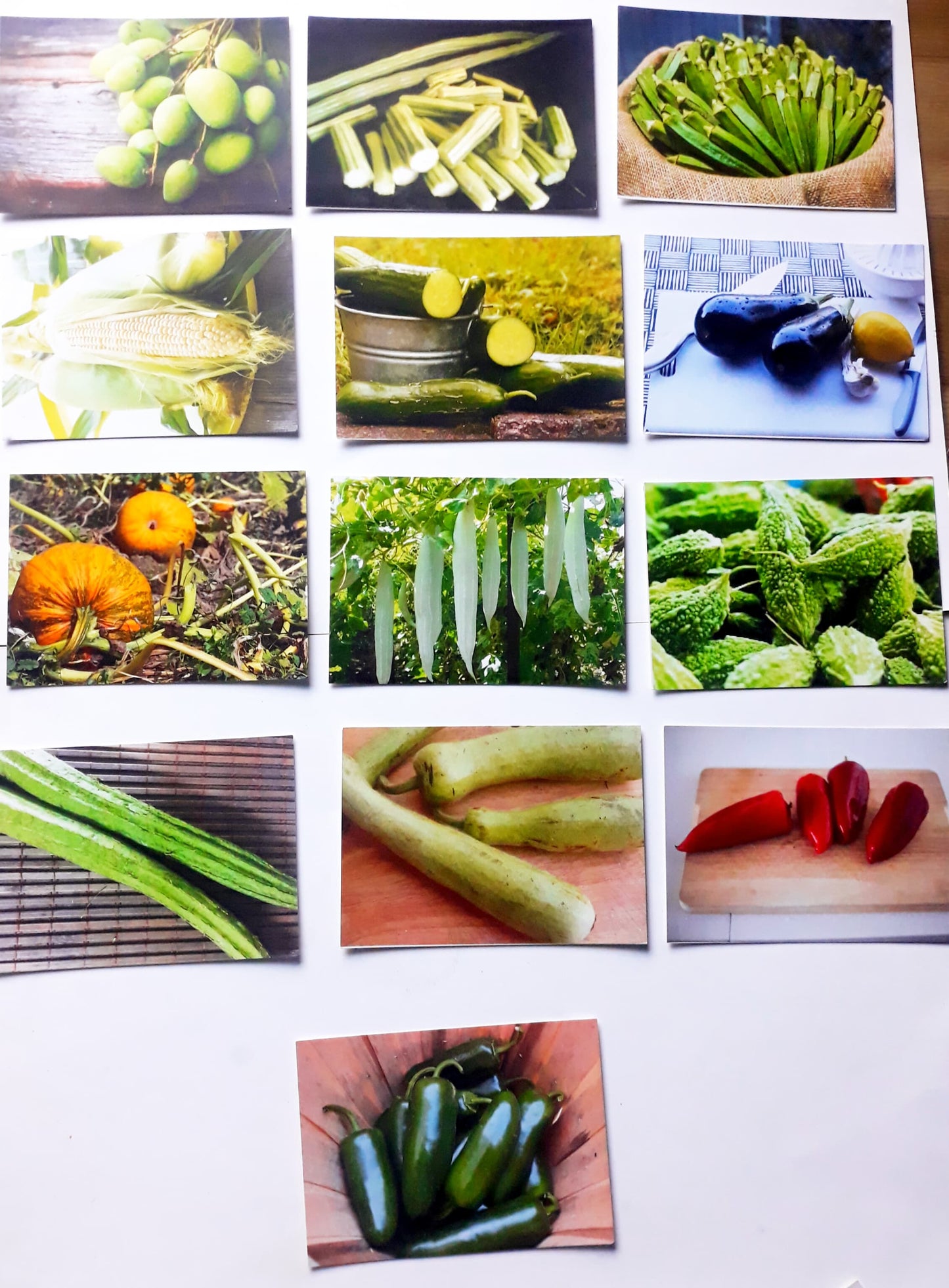 Ed/Vegetable Flash Cards